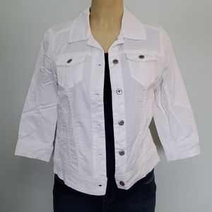 Dress Barn 3/4 sleeve cotton jacket